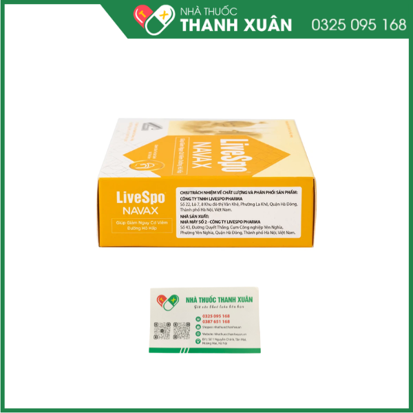 Dung dịch vệ sinh tai, mũi, họng Livespo Navax 5ml giảm sổ mũi, viêm tai, viêm xoang